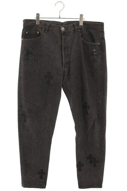 Chrome Hearts U VNTG JEAN BLK RED TAB Patch Multi Size 36