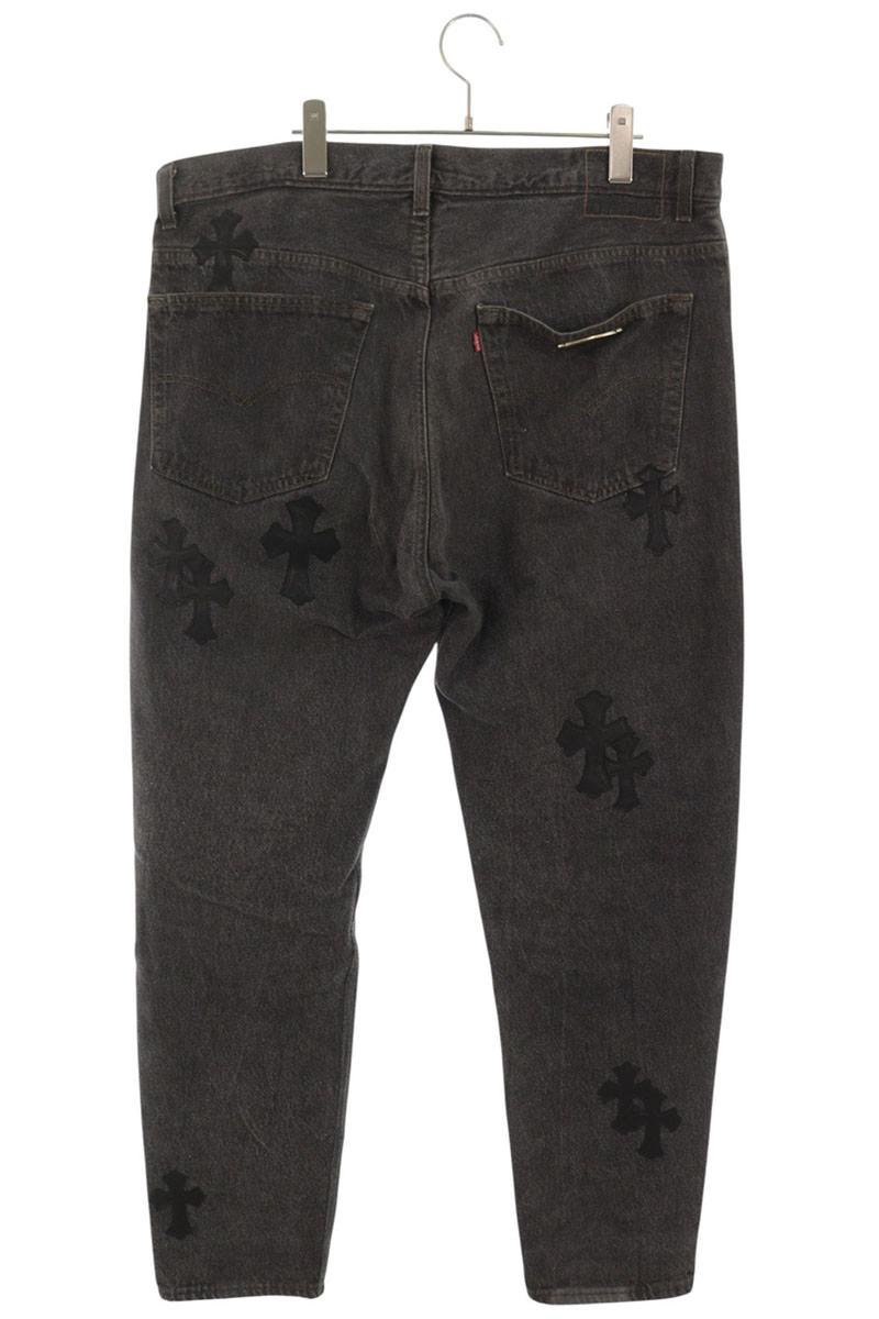 Chrome Hearts U VNTG JEAN BLK RED TAB Patch Multi Size 36