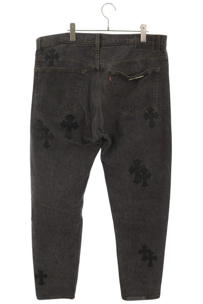 Chrome Hearts U VNTG JEAN BLK RED TAB Patch Multi Size 36