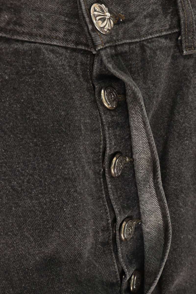 Chrome Hearts U VNTG JEAN BLK RED TAB Patch Multi Size 36