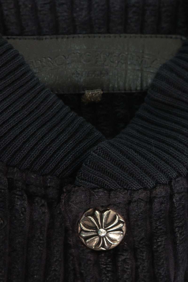 Chrome Hearts PPO LETTERMAN Corduroy Patch Jacket Size S