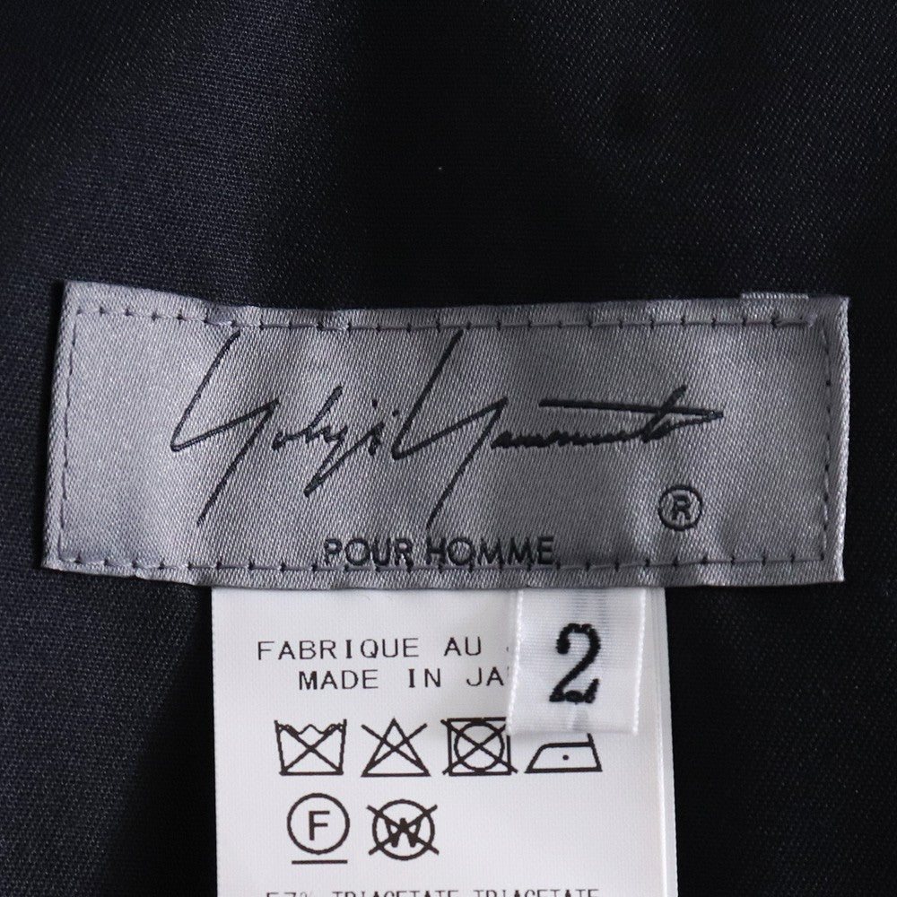 YOHJI YAMAMOTO POUR HOMME 25SS TA Tuxedo Shorts Black Size 2