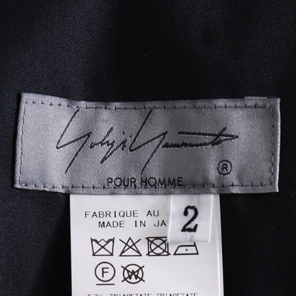 YOHJI YAMAMOTO POUR HOMME 25SS TA Tuxedo Shorts Black Size 2