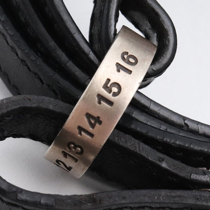 Maison Margiela Leather Bracelet Black Size S