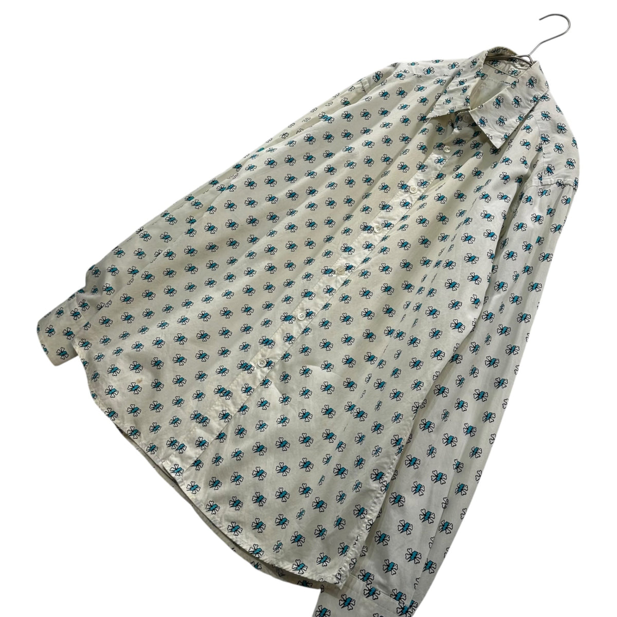 UNDERCOVER 01SS Thunder & Crossbone Print Shirt Multi Size M