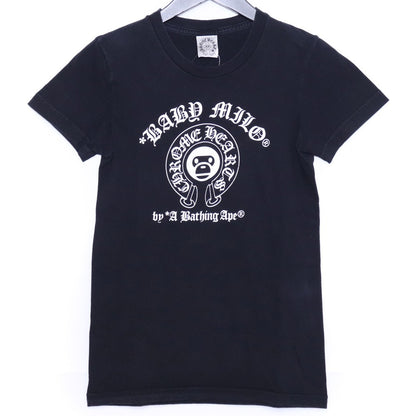 A BATHING APE x CHROME HEARTS Women's T-Shirt Black Size XS