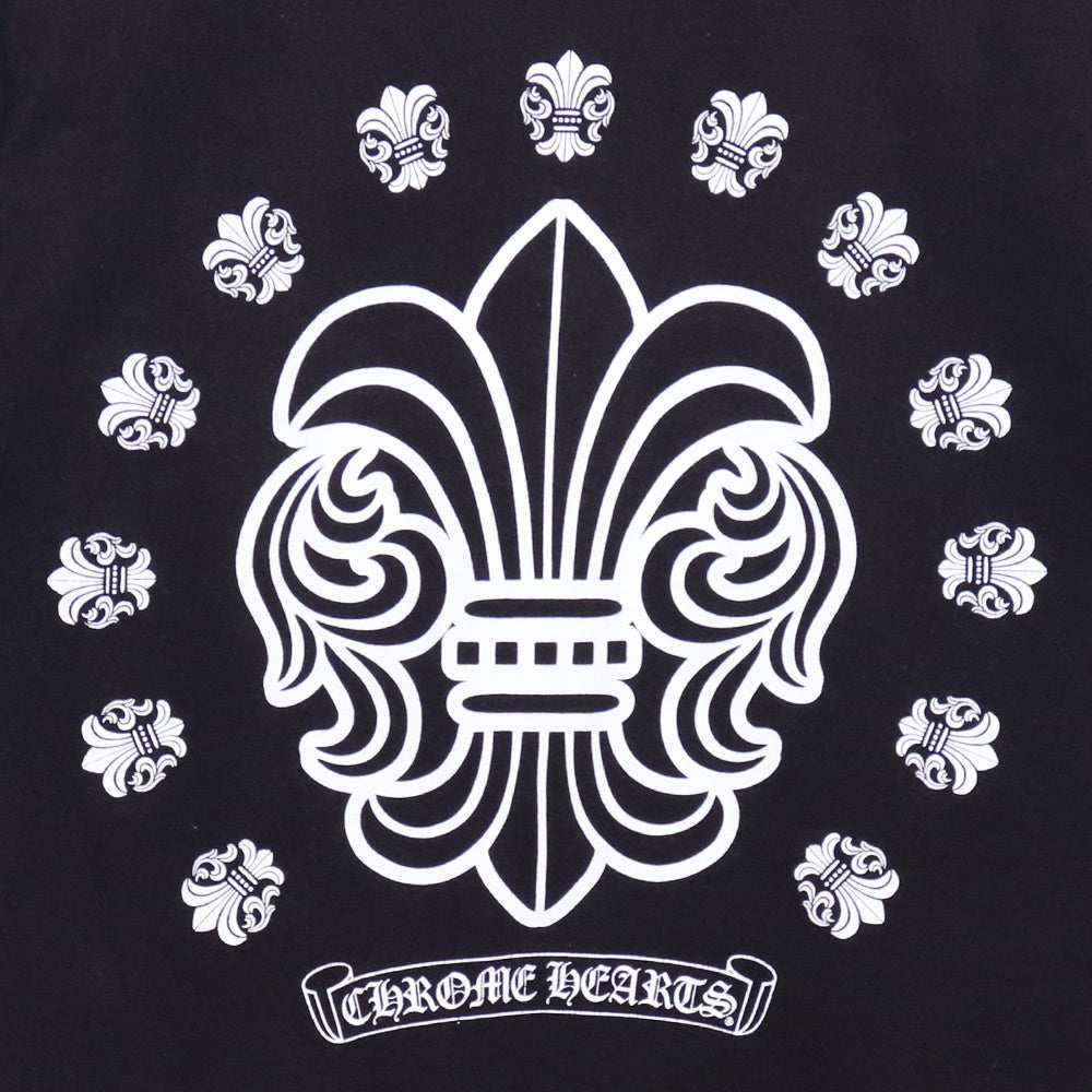 CHROME HEARTS OLD SS BS Fleur Circle T-Shirt Black Size S