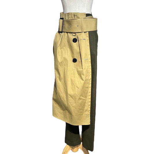 sacai 19AW Trench Docking Wool Slacks Multi Size 0