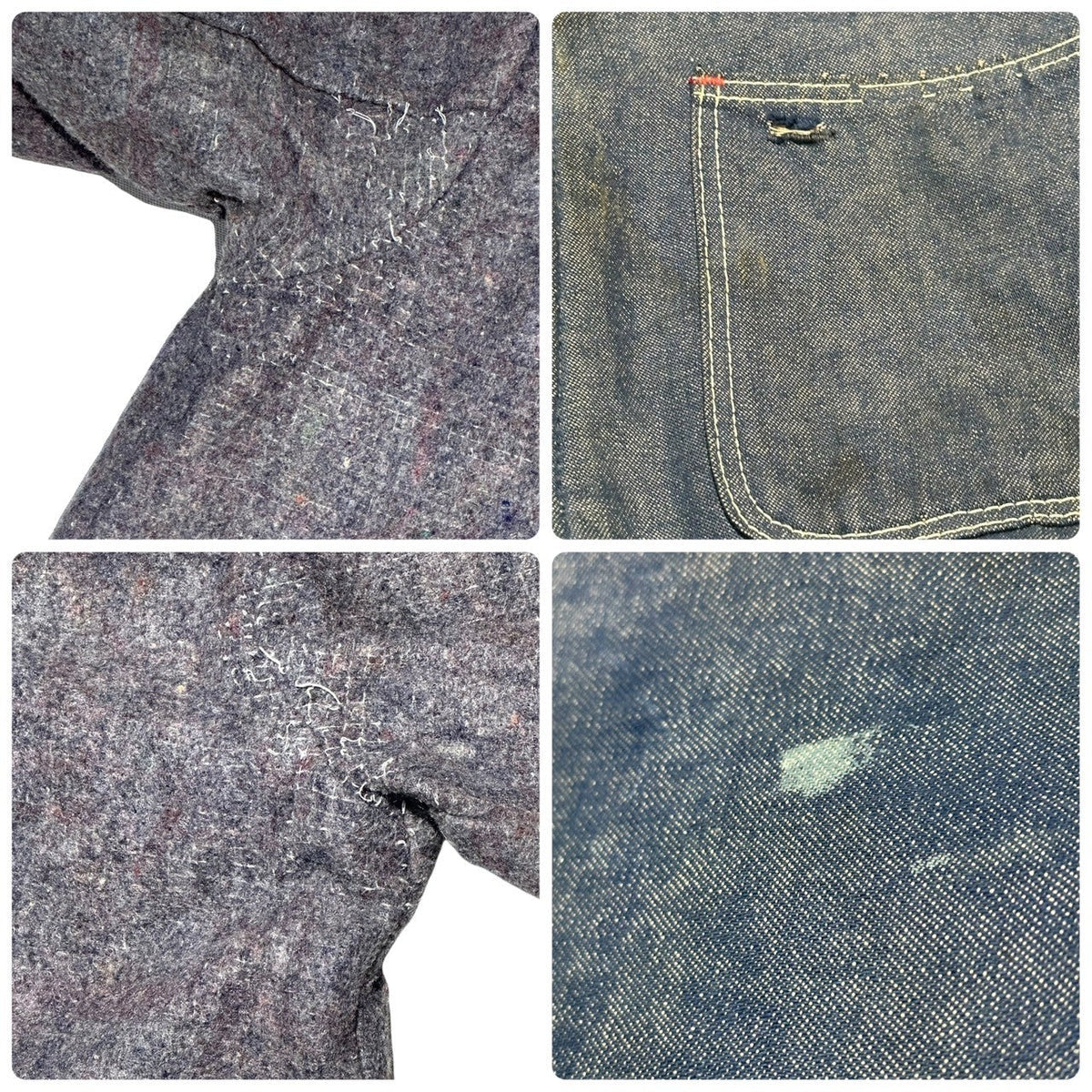 WRANGLER 70s Denim Blanket Coverall Jacket Size 38