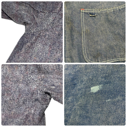 WRANGLER 70s Denim Blanket Coverall Jacket Size 38
