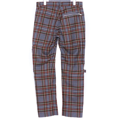 UNDERCOVER Zip Design Check Pants Gray Size 2