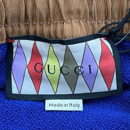 Gucci 22AW Lovelight Embroidered Jogging Pants Purple Size S