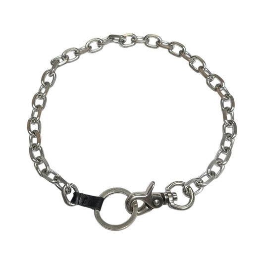 OUR LEGACY Ladon Matte Nickel Wallet Chain Silver