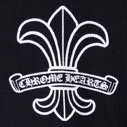 CHROME HEARTS Old BS Fleur Thermal Long Sleeve T-Shirt Black Size S