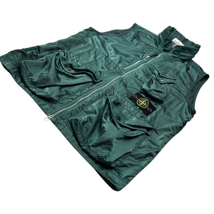 STONE ISLAND 21SS Nylon Raso-TC Vest Green Size L