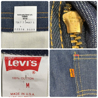 Levi's 90s Orange Tab USA Made Denim Overalls Size M 38-33