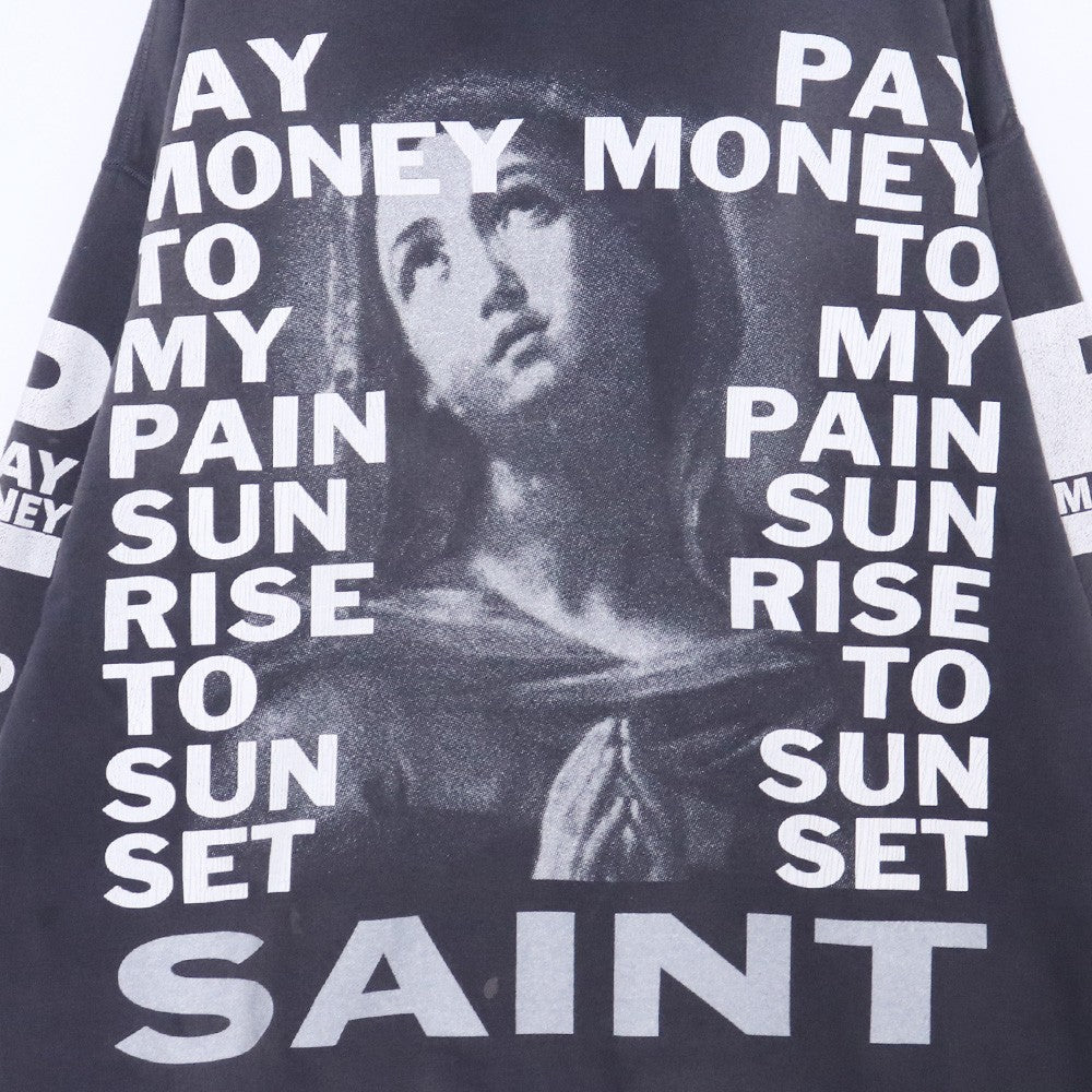 Saint Michael 24SS PTP BRND MONEY Hoodie Distressed Size XL