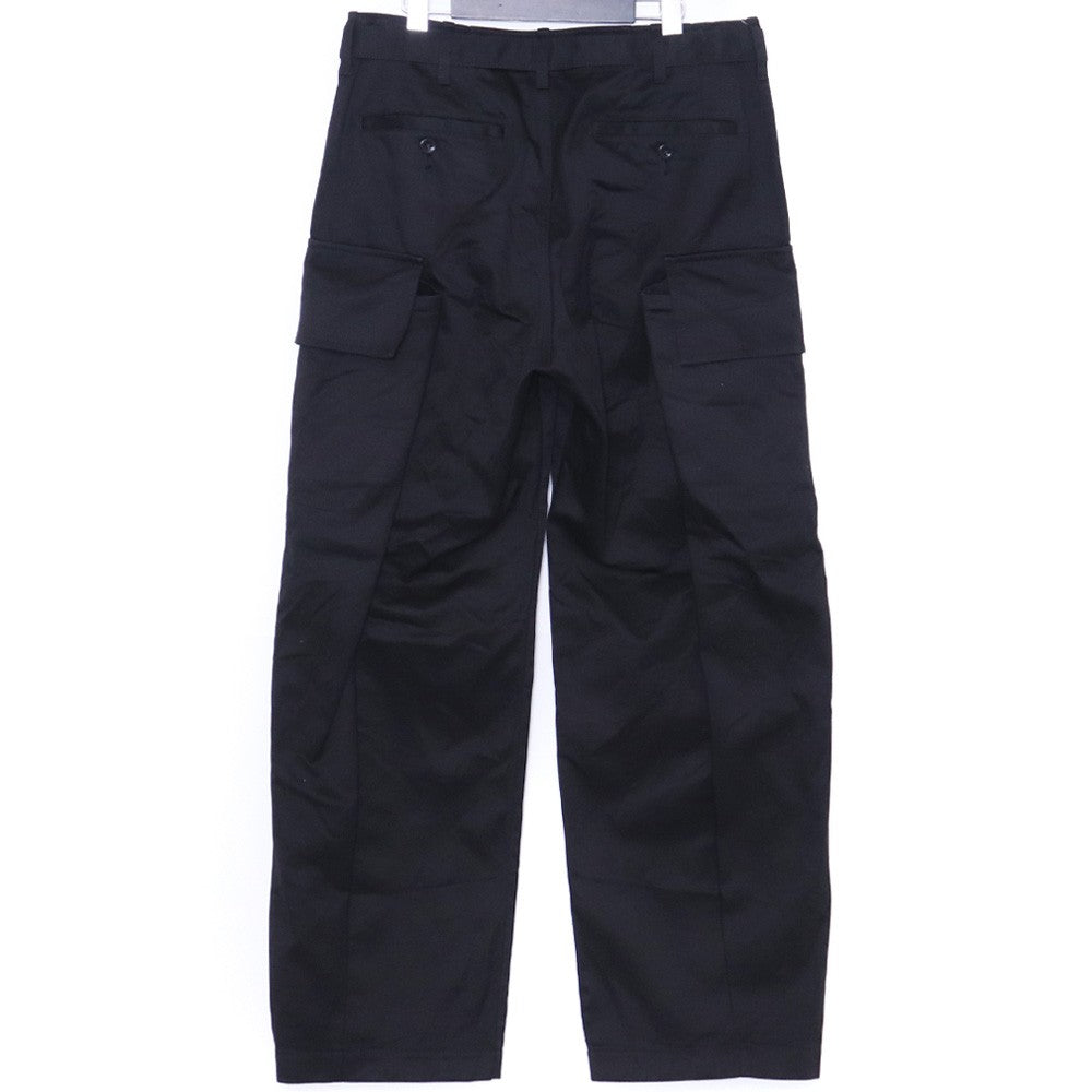 Sacai 25AW Cotton Chino Cargo Pants Black Size 2