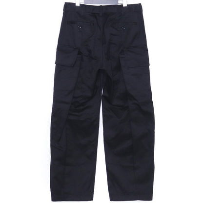 Sacai 25AW Cotton Chino Cargo Pants Black Size 2