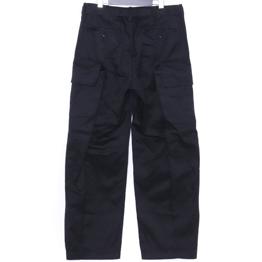 Sacai 25AW Cotton Chino Cargo Pants Black Size 2
