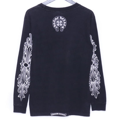 CHROME HEARTS Old Floral Dagger Horseshoe Long Sleeve T-Shirt Size S