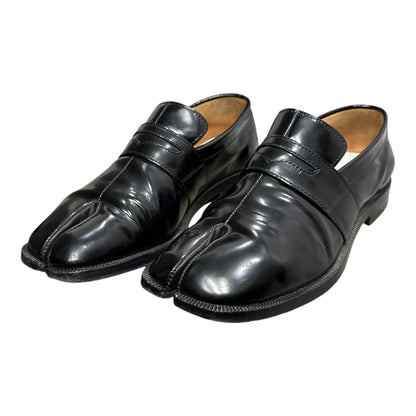 MAISON MARGIELA Tabi Coin High-Shine Leather Loafers Size 38