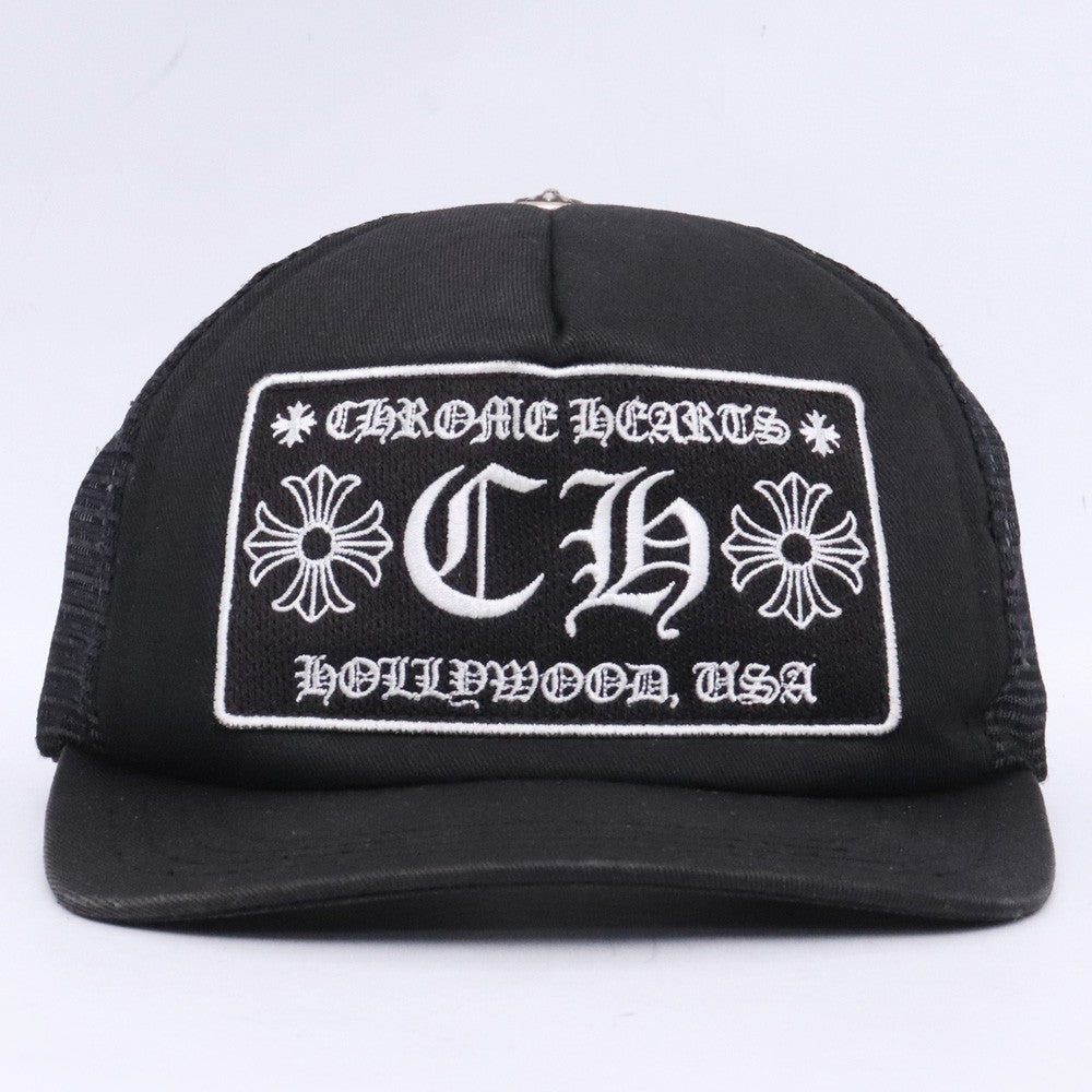 CHROME HEARTS TRUCKER CAP Mesh Cap Black Size F
