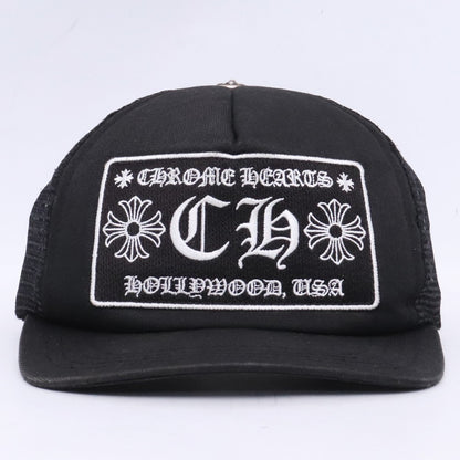CHROME HEARTS TRUCKER CAP Mesh Cap Black Size F