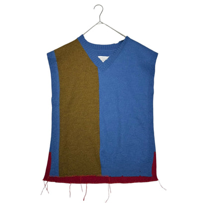 MAISON MARGIELA 21SS Multicolor Frayed Knit Vest Size M