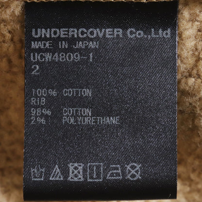 UNDERCOVER 19SS Big Tape D.Hermits Hoodie Beige Size 2