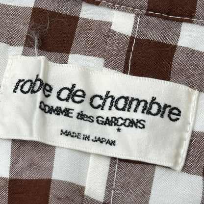 robe de chambre CDG 99SS Gingham Shirt Jacket Size FREE