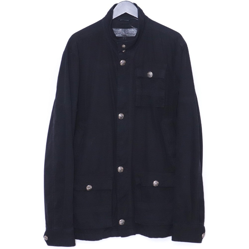 CHROME HEARTS Cherry Bomb Military Jacket Black Size L
