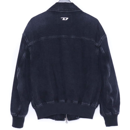 DIESEL D-KURZ Jacket in batavia-weave denim Black Size S