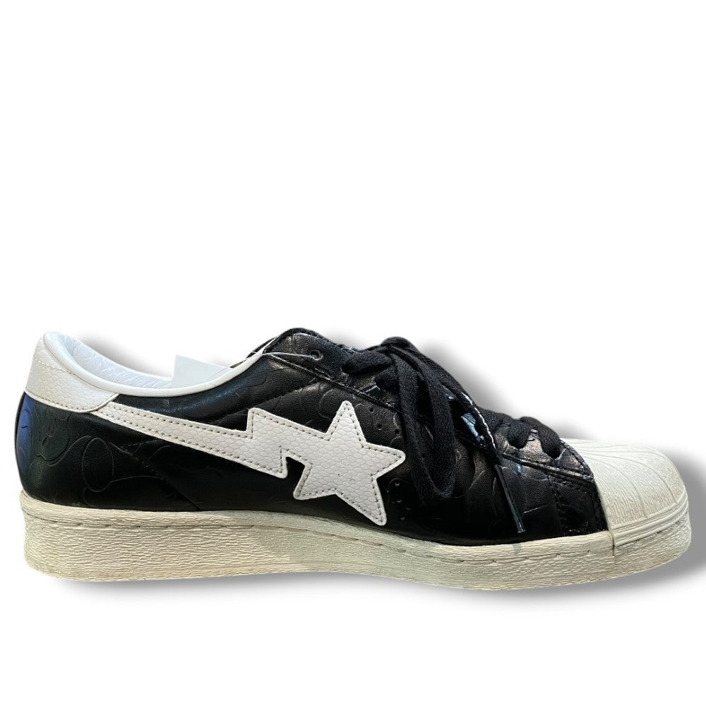 Bape Adidas Atmos Super Star V Black Sneakers Size 28cm