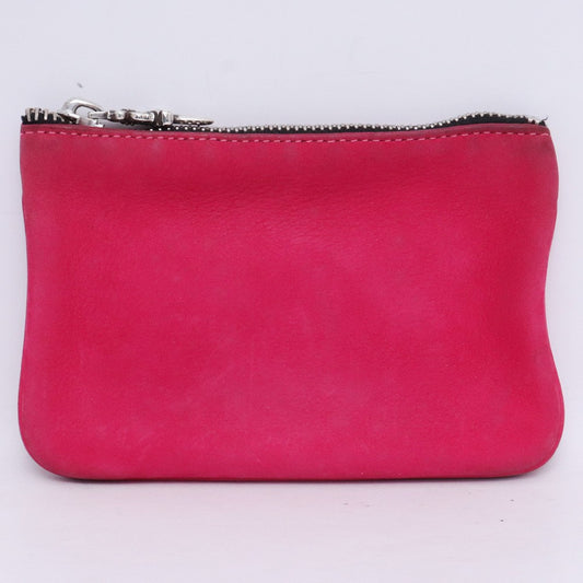 CHROME HEARTS ZPR CHG PURSE Nubuck Coin Wallet Pink Size F