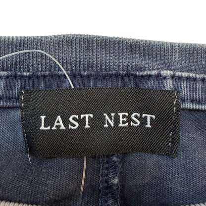 LAST NEST Layered Blue Black Long Sleeve T-Shirt Size L
