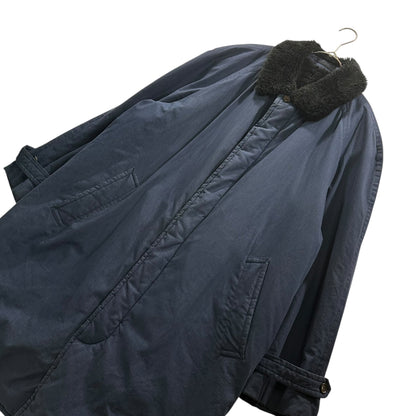 COMME des GARCONS HOMME 81AW Big-HOMME Boa Coat Navy Size M