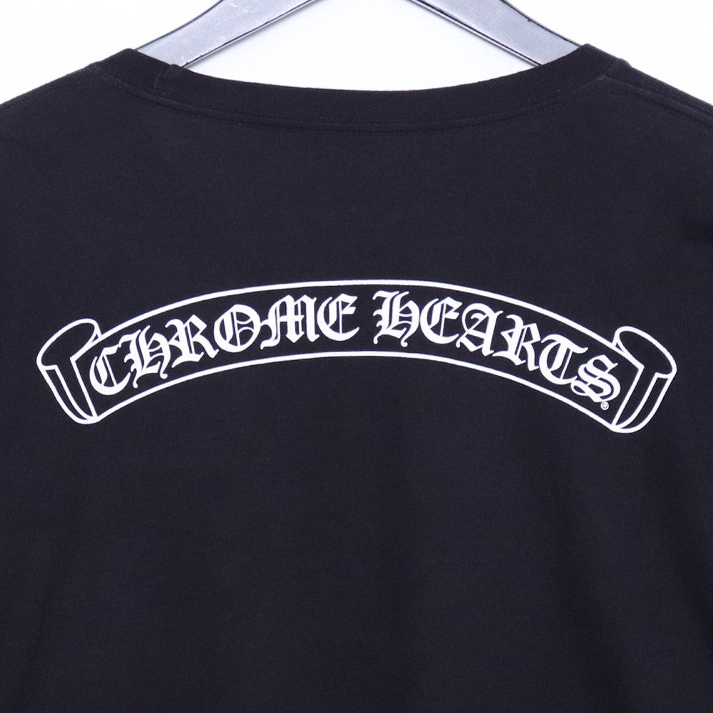 CHROME HEARTS Back Scroll Logo Long Sleeve Tee Black Size XL