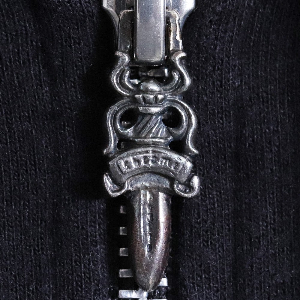 Chrome Hearts Old CH Plus Dagger Zip Hoodie Black Size L