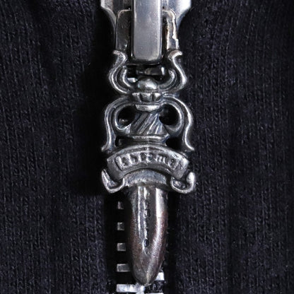 Chrome Hearts Old CH Plus Dagger Zip Hoodie Black Size L