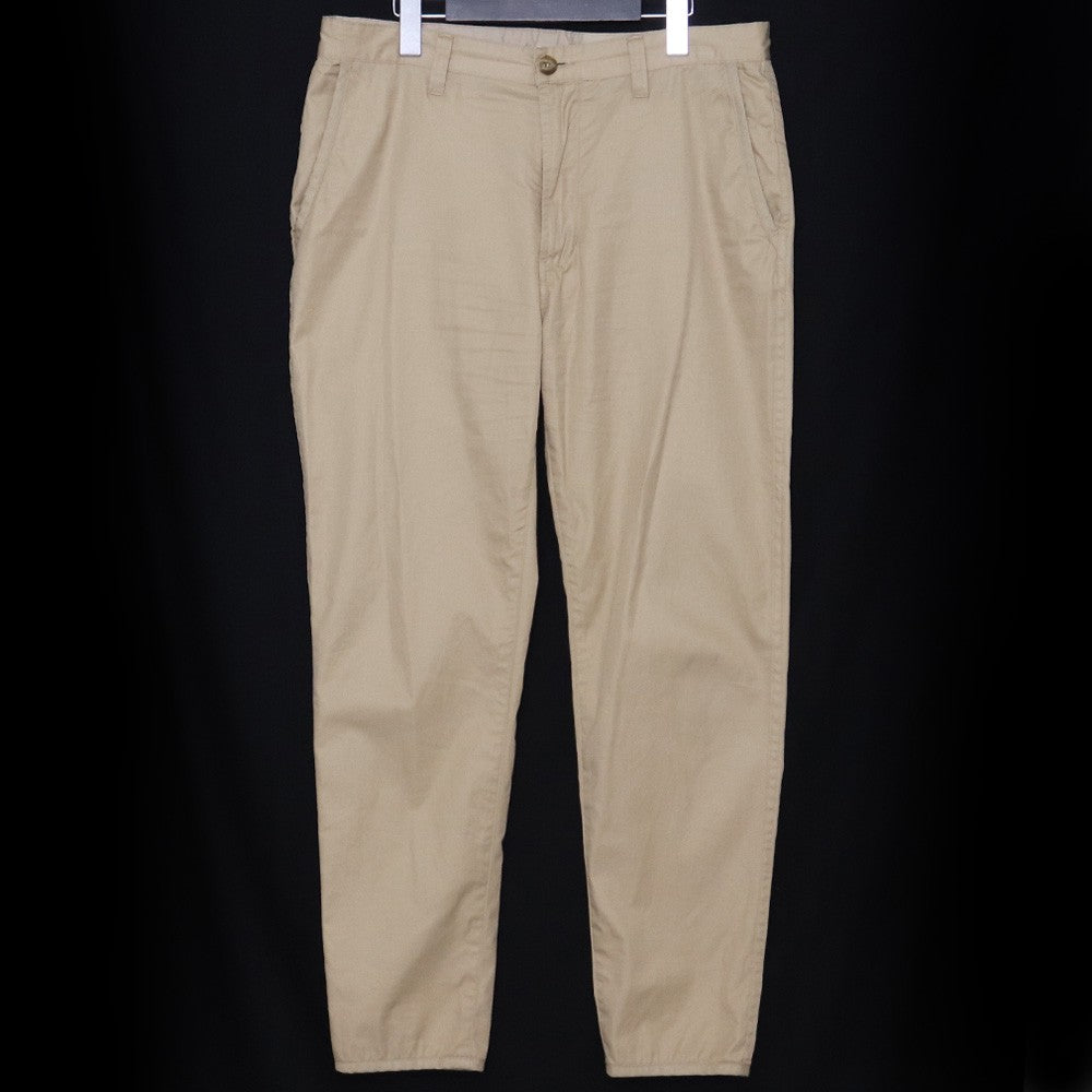 PORTER CLASSIC 22SS Gabardine Slim Pants Beige Size M