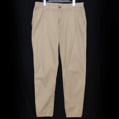PORTER CLASSIC 22SS Gabardine Slim Pants Beige Size M