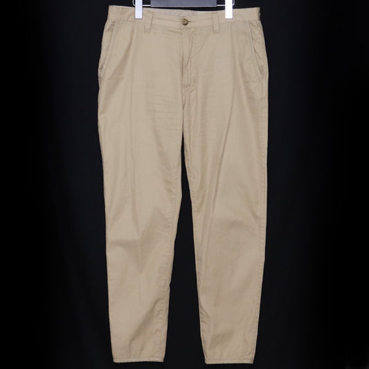 PORTER CLASSIC 22SS Gabardine Slim Pants Beige Size M