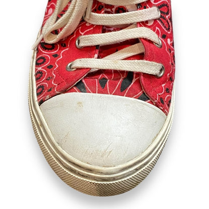 SAINT LAURENT PARIS Bedford Bandana Sneakers Red Size EU 40