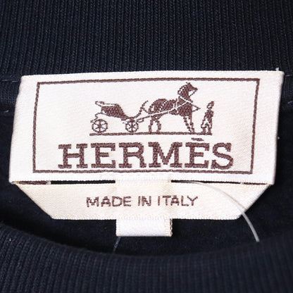 HERMES Punk'H Crewneck Sweatshirt Navy Size L