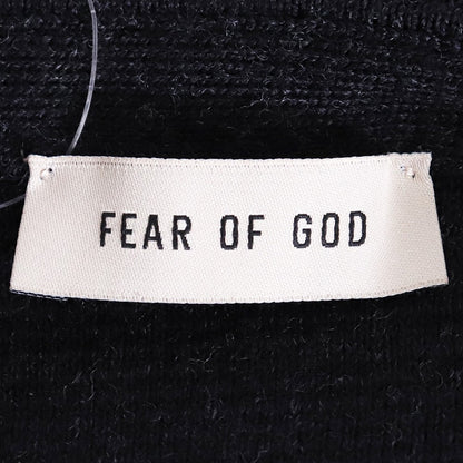 FEAR OF GOD Black Dropped Shoulder Crewneck Sweater Size L