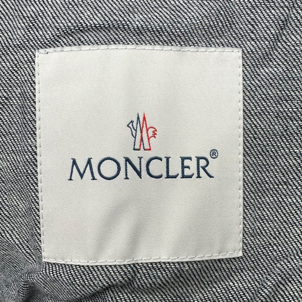 MONCLER ALAIN Urethane Tape Denim Jacket Indigo Size 0