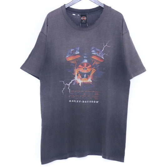 HARLEY DAVIDSON 1995 Brute Force T-Shirt Black Size XL