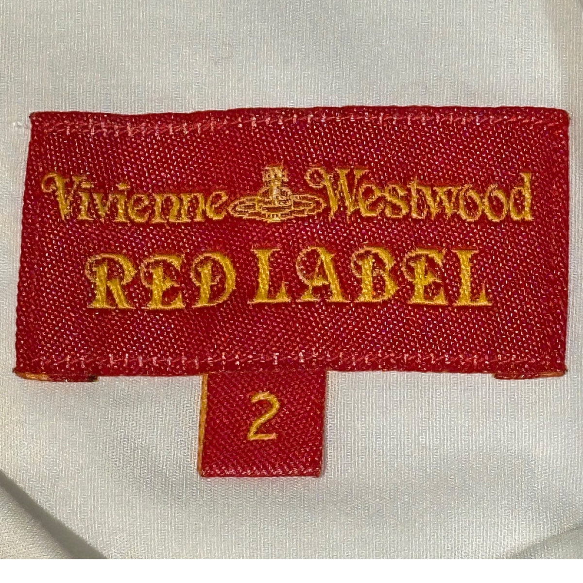 Vivienne Westwood RED LABEL Orb Logo Long Sleeve Shirt White Size 2