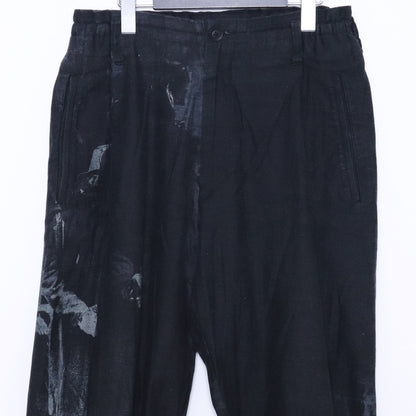 BLACK SCANDAL YOHJI YAMAMOTO 20AW Graphic Pants Black Size 2